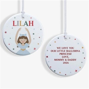 Sugar Plum Dancer Personalized Ornament- 2.85 Glossy - 2 Sided - 32707-2S