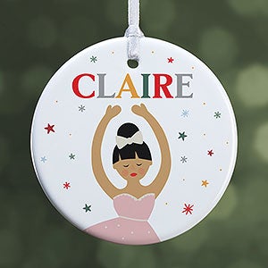 Sugar Plum Dancer Personalized Ornament- 2.85 Glossy - 1 Sided - 32707-1S