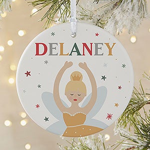 Sugar Plum Dancer Personalized Ornament - 1 Sided Matte - 32707-1L