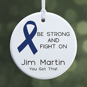 Choose Your Own Awareness Ribbon Personalized Ornament- 2.85 Glossy - 1 Sided - 32709-1S
