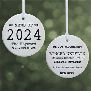 Events of the Year Personalized Ornament - 2 Sided Glossy - 32712-2S