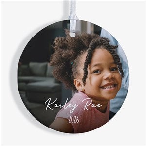 Through the Years Personalized Photo Ornament - 1 Sided Glossy - 32716-1S