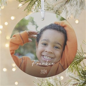 Through the Years Personalized Photo Ornament - 1 Sided Matte - 32716-1L