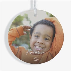 Through the Years Personalized Photo Ornament - 1 Sided Matte - 32716-1L