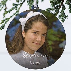 Through the Years Personalized Photo Ornament - 1 Sided Wood - 32716-1W
