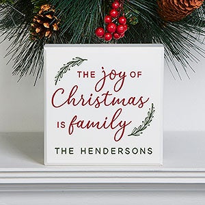 The Joy of Christmas Personalized Shelf Block - 32718