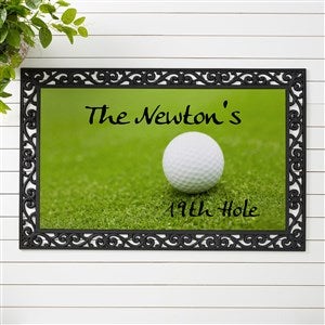 Personalized Golf Doormat 20x35 - 19th Hole Design - 3272-M