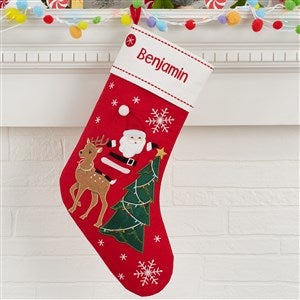 Merry Little Santa Personalized Christmas Stockings - 32726-S