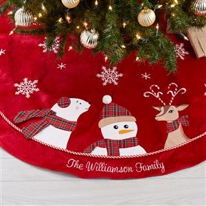 Candy Cane Character Personalized Tree Skirt - 32756