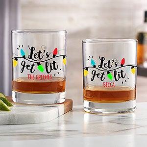 Lets Get Lit Personalized 14 oz. Whiskey Glass - 32783