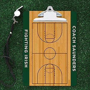Basketball Court Personalized Dry Erase Clipboard - 32797