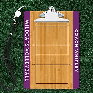 Volleyball Court Personalized Dry Erase Clipboard - 32799