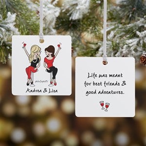 Best Friends philoSophies® Personalized Square Ornament - 32870-2M