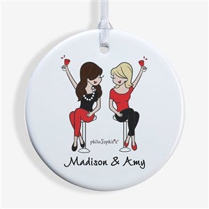 Best Friends philoSophies® Personalized Ornament- 2.85 Glossy - 1 Sided - 32870-1