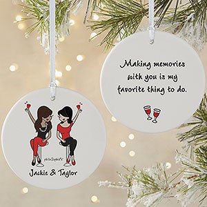 Best Friends philoSophies Personalized Ornament - 2 Sided Matte - 32870-2L