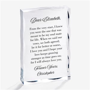 Love Letter Personalized Keepsake Block - 32906