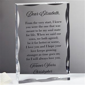 Love Letter Personalized Keepsake Block - 32906