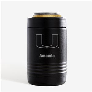 NCAA Miami Hurricanes Personalized Stainless Insulated Can Holder - 32910