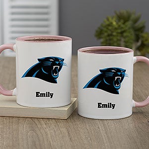 NFL Carolina Panthers Personalized Coffee Mug 11oz. - Pink - 32939-P