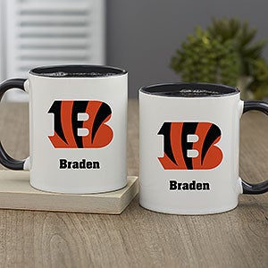 NFL Cincinnati Bengals Personalized Coffee Mug 11oz. - Black - 32940-B