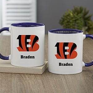 NFL Cincinnati Bengals Personalized Coffee Mug 11oz. - Blue - 32940-BL