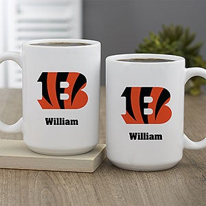 NFL Cincinnati Bengals Personalized Coffee Mug 15 oz - White - 32940-L