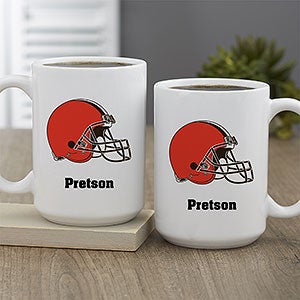 NFL Cleveland Browns Personalized Coffee Mug 15oz White - 32941-L