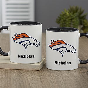 NFL Denver Broncos Personalized Coffee Mug 11oz Black - 32943-B