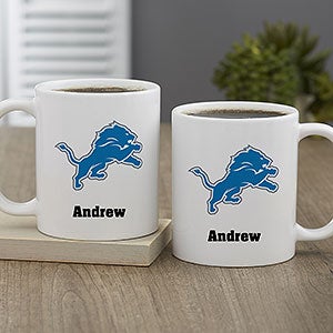 NFL Detroit Lions Personalized Coffee Mug 11 oz.- White - 32944-S