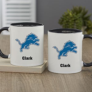 NFL Detroit Lions Personalized Coffee Mug 11oz. - Black - 32944-B