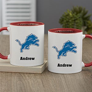 NFL Detroit Lions Personalized Coffee Mug 11oz. - Red - 32944-R