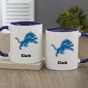 NFL Detroit Lions Personalized Coffee Mug 11oz. - Blue - 32944-BL