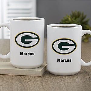 NFL Green Bay Packers Personalized Coffee Mug 15oz White - 32945-L