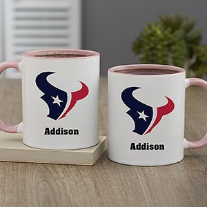 NFL Houston Texans Personalized Coffee Mug 11oz. - Pink - 32946-P