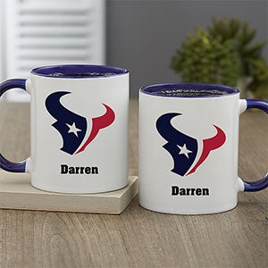 NFL Houston Texans Personalized Coffee Mug 11oz. - Blue - 32946-BL