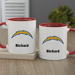 NFL Los Angeles Chargers Personalized Coffee Mug 11oz. - Red - 32950-R