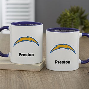 NFL Los Angeles Chargers Personalized Coffee Mug 11oz - Blue - 32950-BL