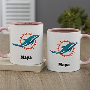 NFL Miami Dolphins Personalized Coffee Mug 11oz Pink - 32952-P
