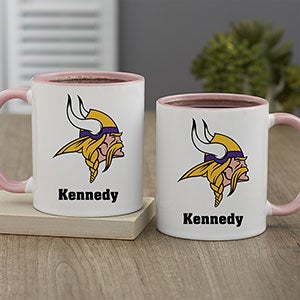 NFL Minnesota Vikings Personalized Coffee Mug 11oz Pink - 32953-P