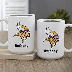 NFL Minnesota Vikings Personalized Coffee Mug 15oz White - 32953-L