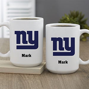 NFL New York Giants Personalized Coffee Mug 15oz White - 32956-L