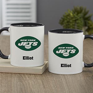 NFL New York Jets Personalized Coffee Mug 11oz. - Black - 32957-B