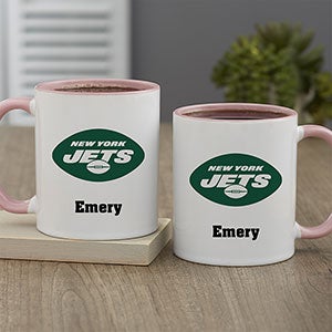 NFL New York Jets Personalized Coffee Mug 11oz. - Pink - 32957-P