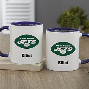 NFL New York Jets Personalized Coffee Mug 11oz. - Blue - 32957-BL
