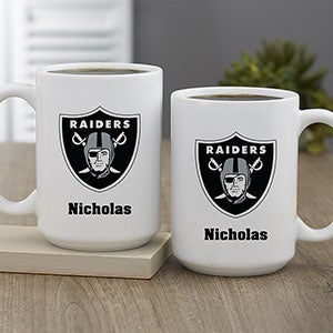 NFL Las Vegas Raiders Personalized Coffee Mug 15oz White - 32958-L