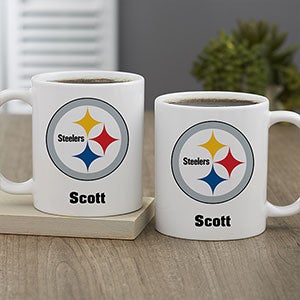 NFL Pittsburgh Steelers Personalized Coffee Mug 11 oz.- White - 32960-S