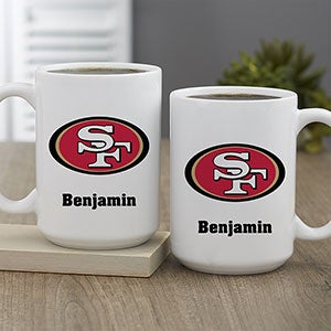NFL San Francisco 49ers Personalized Coffee Mug 15oz White - 32961-L
