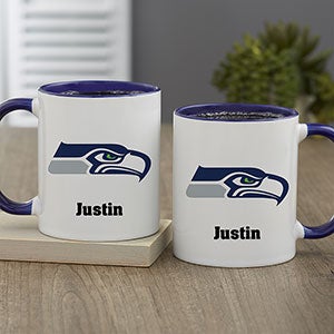 NFL Seattle Seahawks Personalized Coffee Mug 11oz Blue - 32962-BL