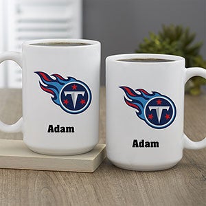 NFL Tennessee Titans Personalized Coffee Mug 15 oz. - White - 32964-L