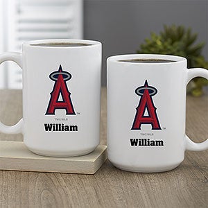 MLB Los Angeles Angels Personalized Coffee Mug 15 oz. - White - 32973-L